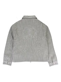 BIRTH OF ROYAL CHILD rhinestone-embellished "Light Grey" jacket