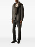 Zegna dark olive green cashmere silk and linen jacket