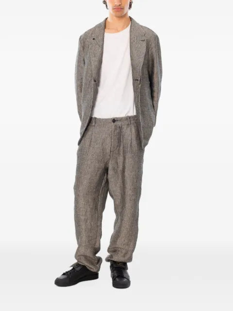 Transit two-tone linen blazer