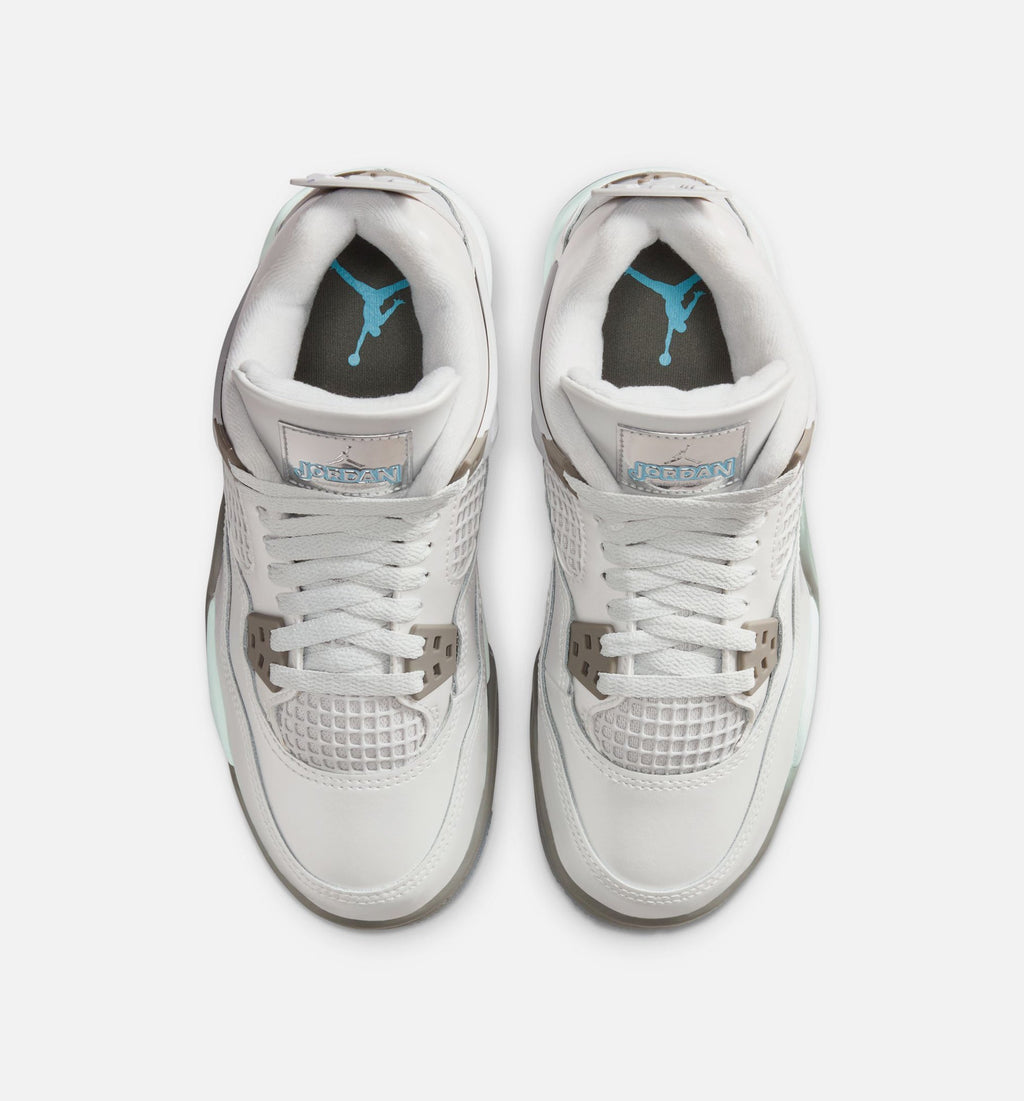 Air Jordan 4 Retro "Blue Chill" Big Kids' Shoe – Photon Dust/Blue Chill/Flat Pewter/White/Blue Tint