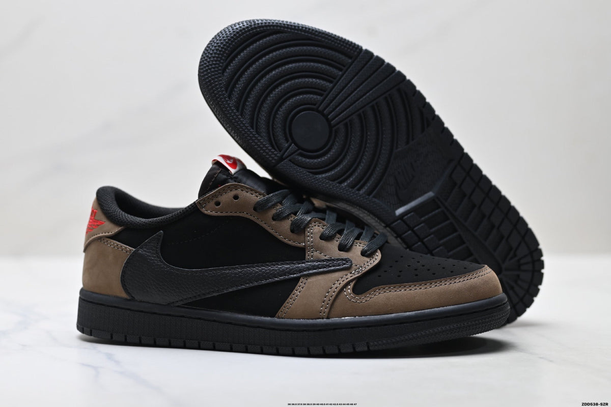 Nike Low-Top Sneakers Black Brown Unisex Style 30